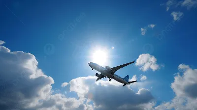 Картина \"Самолет в небе во время заката\" | Интернет-магазин картин  \"АртФактор\"