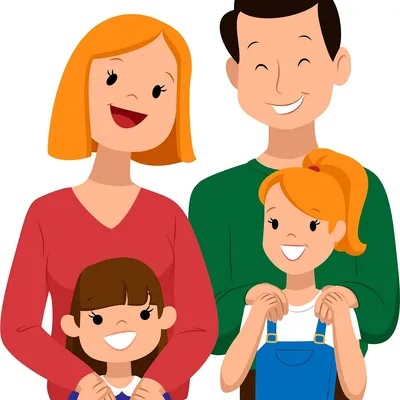 Счастливая семья детский рисунок - 43 фото