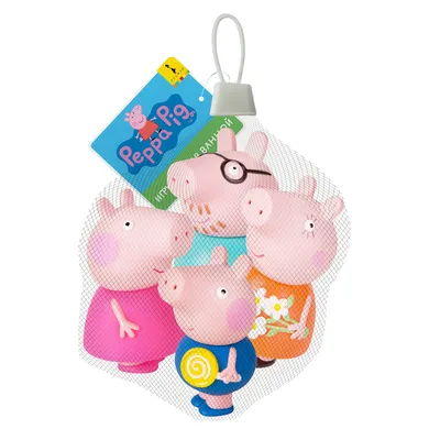 Игрушки для ванной ™ Peppa Pig - Семья Свинки Пеппы от Росмэн, 34805ros -  купить в интернет-магазине ToyWay.Ru
