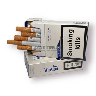 Купить дешево сигареты Сигареты Винстон Супер Слим Блю (Winston Super Slims  Blue) оптом с доставкой | Оптовик табак