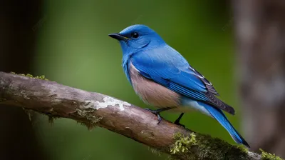 Фотосессия в образе синей птицы с дымом