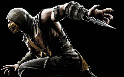 Download wallpaper Ghost, Mortal Kombat, Scorpion, Ninja, Shinobi, Fan art, Mortal  Kombat X, Mortal Kombat 10, section games in resolution 1024x600