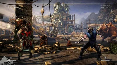 In Mortal Kombat 10 if you play as Kotal Kahn on the Emperor's Courtyard  stage and move near one of the workers, they will notice and bow before  him. : r/GamingDetails