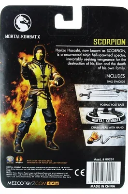 Scorpion 10 см фигурка Mortal Kombat X - Showgames.ru