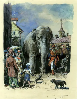 Рисунок Слон и моська №152016 - «В мире литературных героев» (10.01.2024 -  12:05)