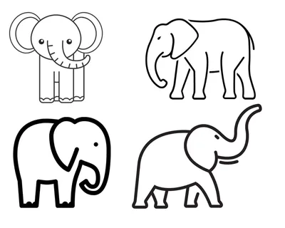 Как нарисовать слона: карандашом поэтапно