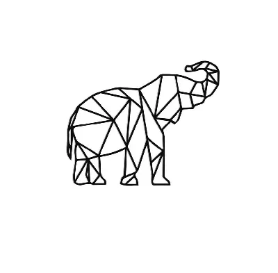 Купить Рисунок слона, рисунок слона, термопереносная печать, виниловые  нашивки, наклейки для одежды, аппликации «сделай сам», моющиеся нашивки |  Joom