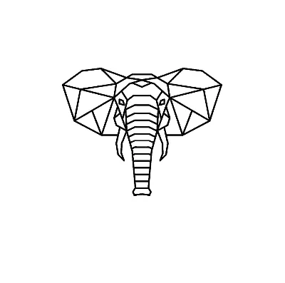Слон из саванны - razukrashki.com | Раскраски с совой, Рисунки животных, Рисунки  слона