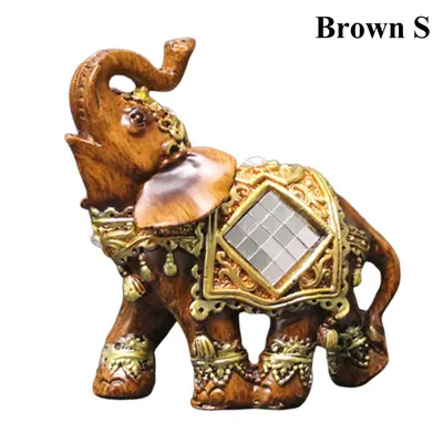 Купить Фигурка слона, садовая миниатюра из смолы, подарок для рукоделия,  украшение для рабочего стола, живой город, модный домашний декор | Joom