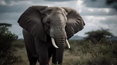 Африканский куст слон рабочий стол, слон, млекопитающее, формат файла  изображения, животные png | Klipartz