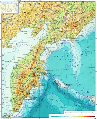 Карта Камчатского края — Инфокарт