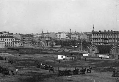 Київ, вулиця Інститутська, 1908 рік. | City pictures, Beautiful buildings,  Kiev
