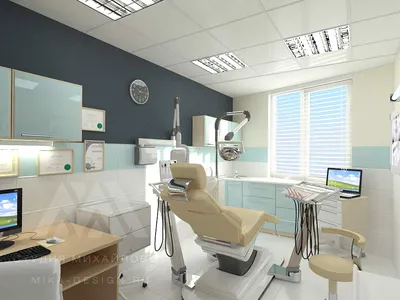 Дизайн проект клиники: оформление интерьера стоматологии. Фото