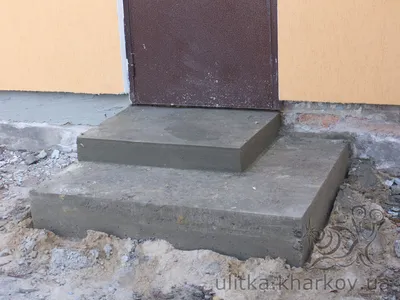 ᐈ Ступеньки для крыльца в Харькове из бетона ✔️ Цена ☝ Лестница для входа в  дом