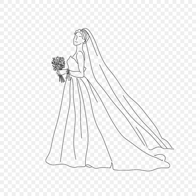 Скачать шаблон свадебных приглашений с черно-белой иллюстрацией — Декор  Академия