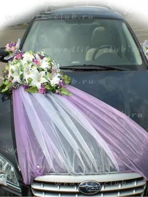 Свадебные украшения на автомобиль - 33 фото