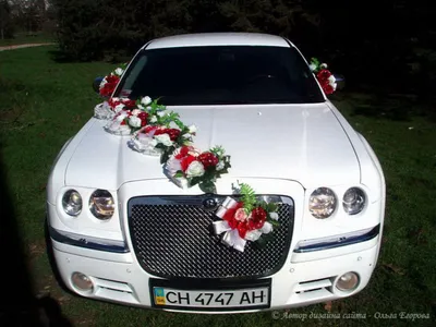 Характеристики модели Свадебное украшение на машину \"Туман\" в красном цвете  — Свадебные украшения — Яндекс Маркет