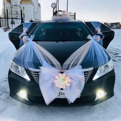 Свадебные украшения на машину в персиковом цвете №81 – заказать на Ярмарке  Мастеров – LI7RWBY | Украшения на машину, Кемерово