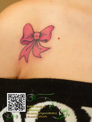 Значение тату бантик 5 - tatufoto.com