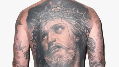 Pin by Isaias Villareal on stencil | Christ tattoo, Jesus forearm tattoo,  Jesus tattoo