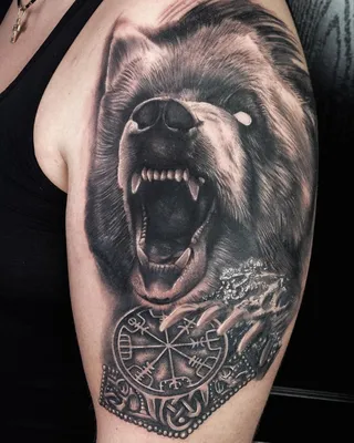 Тату медведь (92 фото) - значение татуировки, эскизы 2024