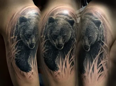 Тату рукав медведь - 2 Фото и значение татуировок 2023