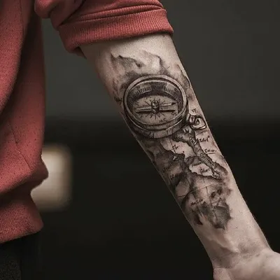 Татуировки мужские. Эскизы и значение татуировок на руке, на запястье, на  предплечье, на ноге.