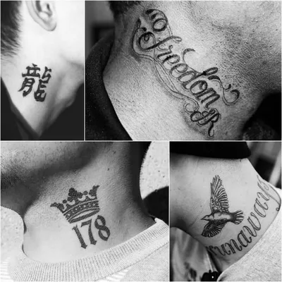 Тату Цифры на Шее | Лучшие Мужские и Женские Тату Идеи и их Значения ☛  https://tattoo-ideas.ru #тату … | Best neck tattoos, Neck tattoo for guys,  Small neck tattoos