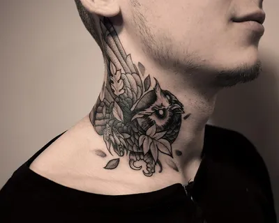 Татуировка на шее парню: все, что нужно знать - tattopic.ru