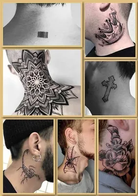 Новыйl Красивые тату на шее: ТОП-7 лучших татуировок сзади, на боку,  маленькие, крылья, крест, корона, птицы, скор… | Популярные татуировки,  Татуировка на шее, Тату