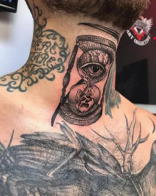 Идеи мужских тату на шее - фото - VeAn Tattoo