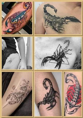 Tattoo • Тату Скорпион для девушек