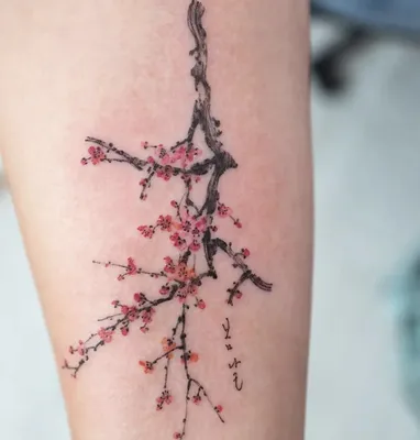 Татуировка женская графика на руке цветы чайной розы 3953 | Art of Pain