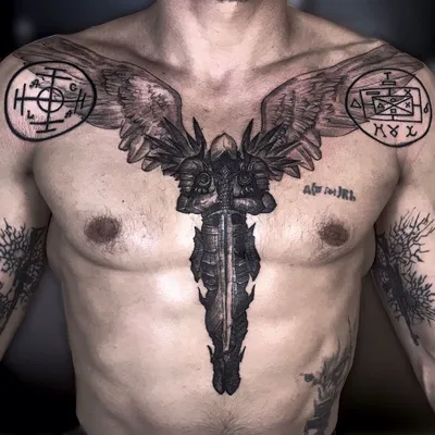 ❽❽❽ Воинственная татуировка. Что значит тату воина и где сделать такую в  Москве с эскизом — фото, эскизы и советы от студии Crazy Tattoo