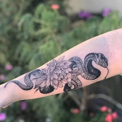 Татуировки змеи для девушек означают грациозность, привлекательность,  хитрость. Девушкам не стоит делать слишком крупные тату. Достаточно… |  Instagram