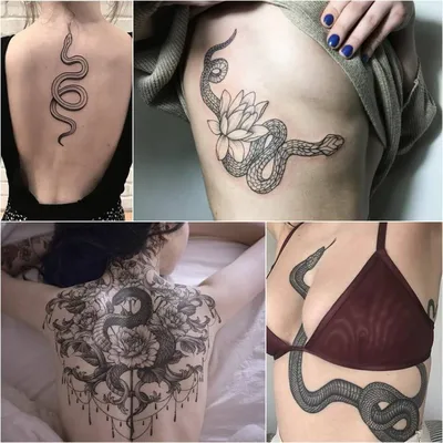 Татуировки змей для девушек на руке: закалка кожи и символизм - fotovam.ru