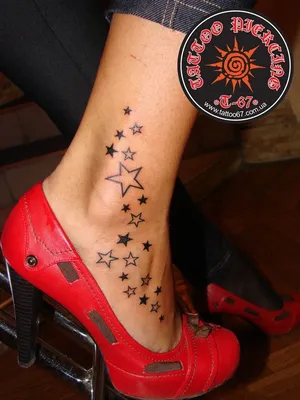 Тату на щиколотке звезда - 2 Фото и значение татуировок 2024
