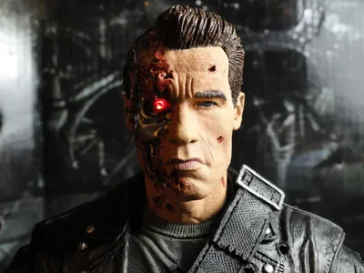 Терминатор 2: Судный День Т-800 Финальная Битва (Terminator 2: Judgment day  T-800 Final Battle 12\") 30 см большо размера купить в Киеве