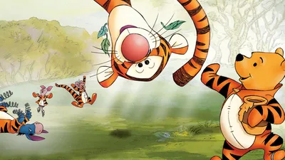 Картинка Тигра и снеговик » Винни-Пух » Мультики » Картинки 24 - скачать  картинки бесплатно
