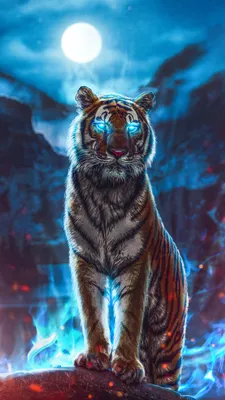 харизматический персональный портрет тигра Иллюстрация штока - иллюстрации  насчитывающей сила, хищник: 269237487