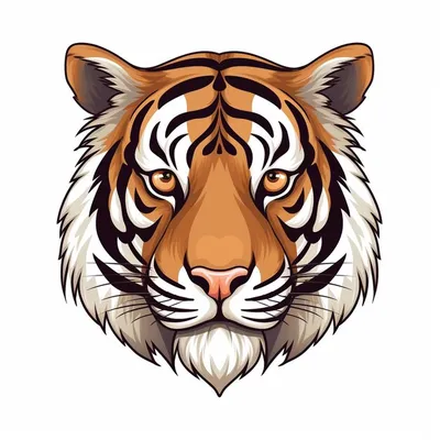 Фото тигра на белом фоне фото