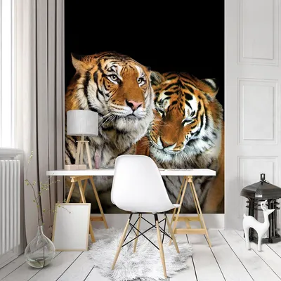 Картина акриловая «Лицо тигра на чёрном фоне», 60x80см (2917332) - Купить  по цене от 6 113.00 руб. | Интернет магазин SIMA-LAND.RU
