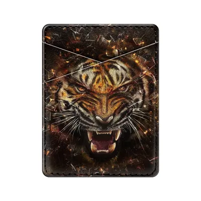 3D картинка тигра и его тяжёлый взгляд - обои на телефон