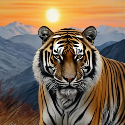 Модульная картина Рисунок тигра – ART-VEK