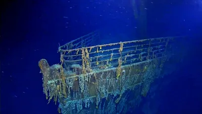 Корма «Титаника», ставшая последним прибежищем для сотен обреченных человек  ночью 15 апреля 1912 года, с разницей в 98.. | ВКонтакте