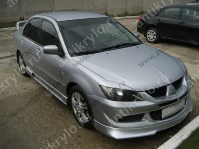 Реснички на фары узкие var№1 Mitsubishi Lancer IX (2004-2007) (Митсубиси лансер  9 (IX) купить с доставкой по России