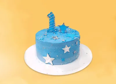 Торт для мальчика на 1 год с метрикой, тапочками и аистом