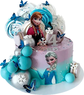 Купить торт с героями мультфильма Холодное сердце от 2 290 ₽ в Москве –  фото, начинки, доставка