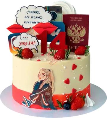 Торт на день рождения девушке на заказ в Москве с доставкой: цены и фото |  Магиссимо