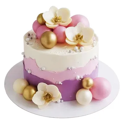 Розовый торт любимой девушке на день рождения. Купить торт девушки на день  рождения на заказ